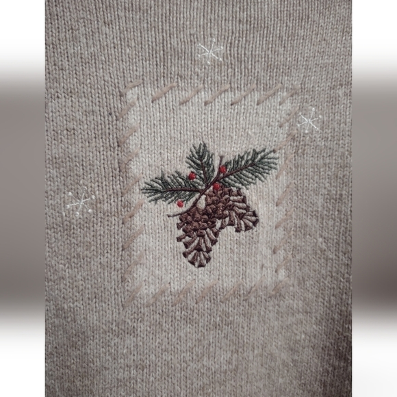 VTG. Y2K Crofts & Barrow Long Sleeve Cardigan Women’s sz. L - Picture 4 of 5